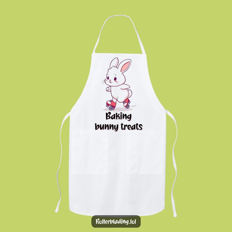 Funny Bunny Roller Skating Apron: Cook with Cute Clumsiness