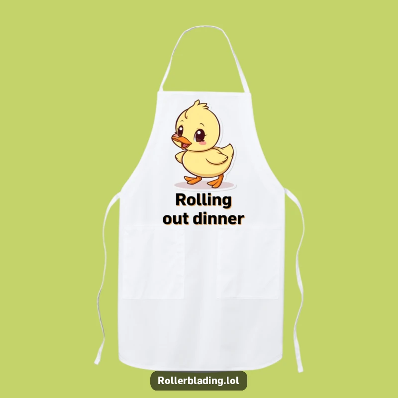 Funny Little Duck Rolling Apron - Kitchen & Determined Chef Gift