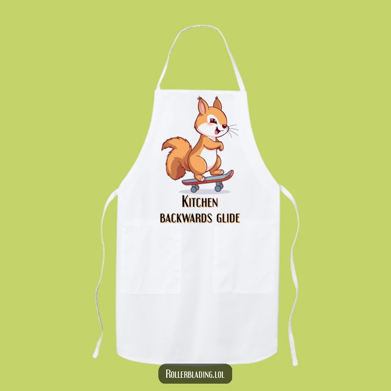 Funny Proud Squirrel Apron: Kitchen Confidence with Backwards Style