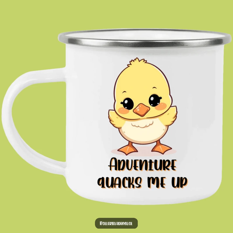 Funny Wobbly Duckling Campfire Mug: Adorable Theme for Outdoor Adventures