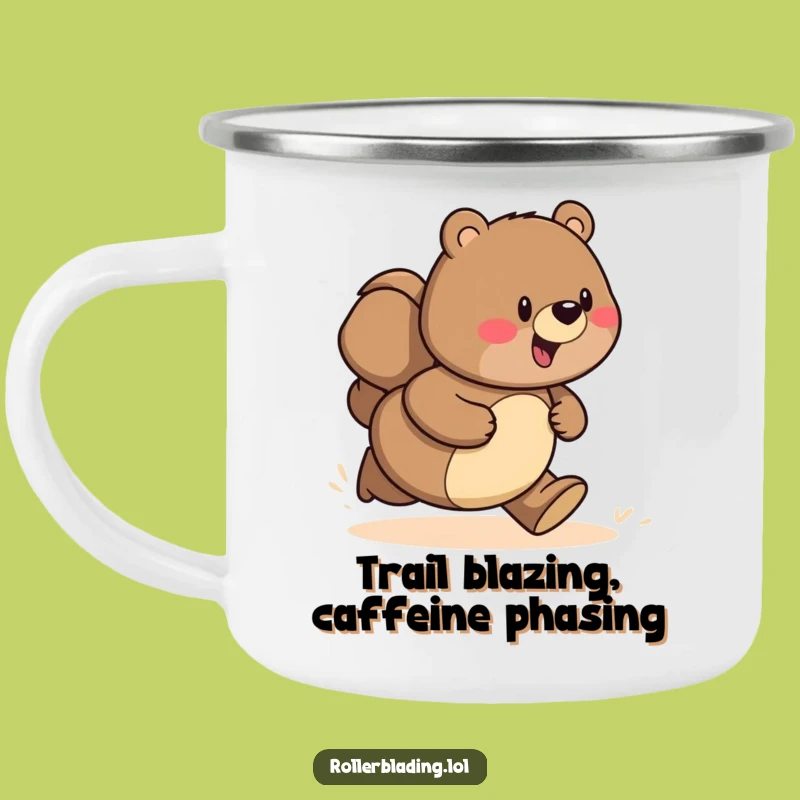 Funny Bear Speeding Camping Mug: Adventure Fuel for the Trail - Perfect Gift