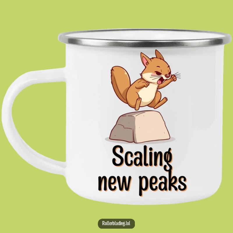 Funny Explorer Squirrel Camping Mug - Motivational Outdoor Humor, Durable