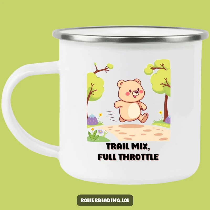 Funny Proud Bear Speeding Camping Mug - Adventure Fuel for Laughs