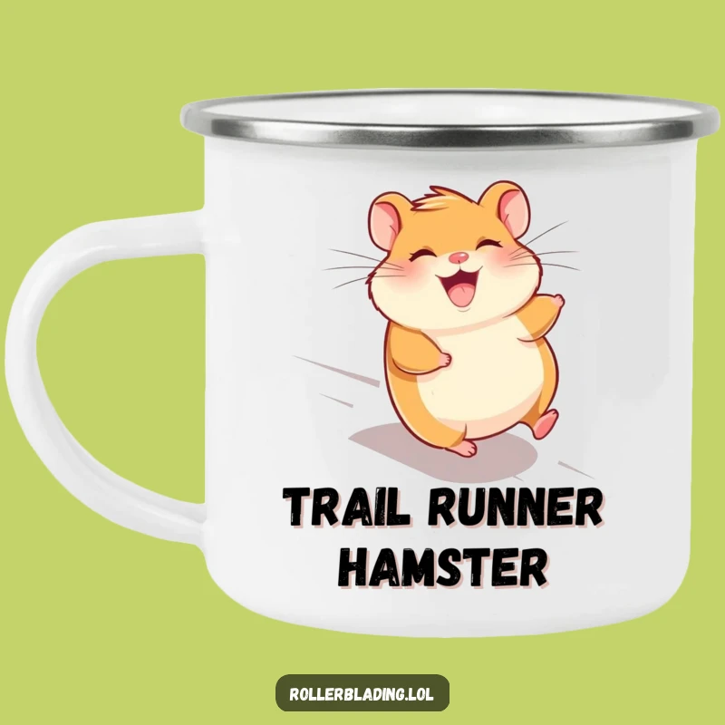Funny Giggling Hamster Camping Mug - Durable Speed for Outdoor Fun