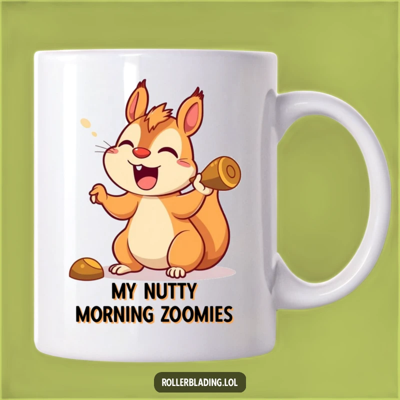 Funny Squirrel Racing Mug - Awesome Gift for Speeding Nut Lover