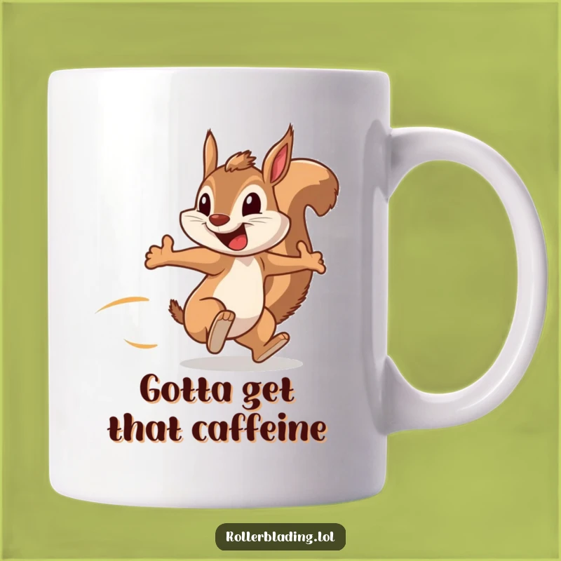 Funny Squirrel Speedster Mug: Fuel Your Day with This Hilarious Energetic Gift