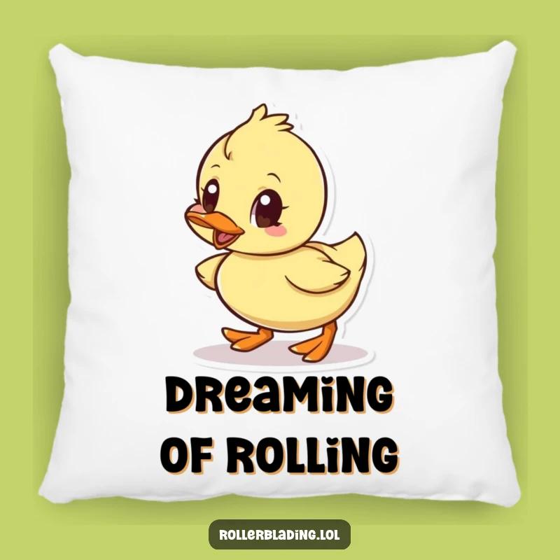 Funny Little Duck Rolling Pillow - Comfy & Determined Accent Gift