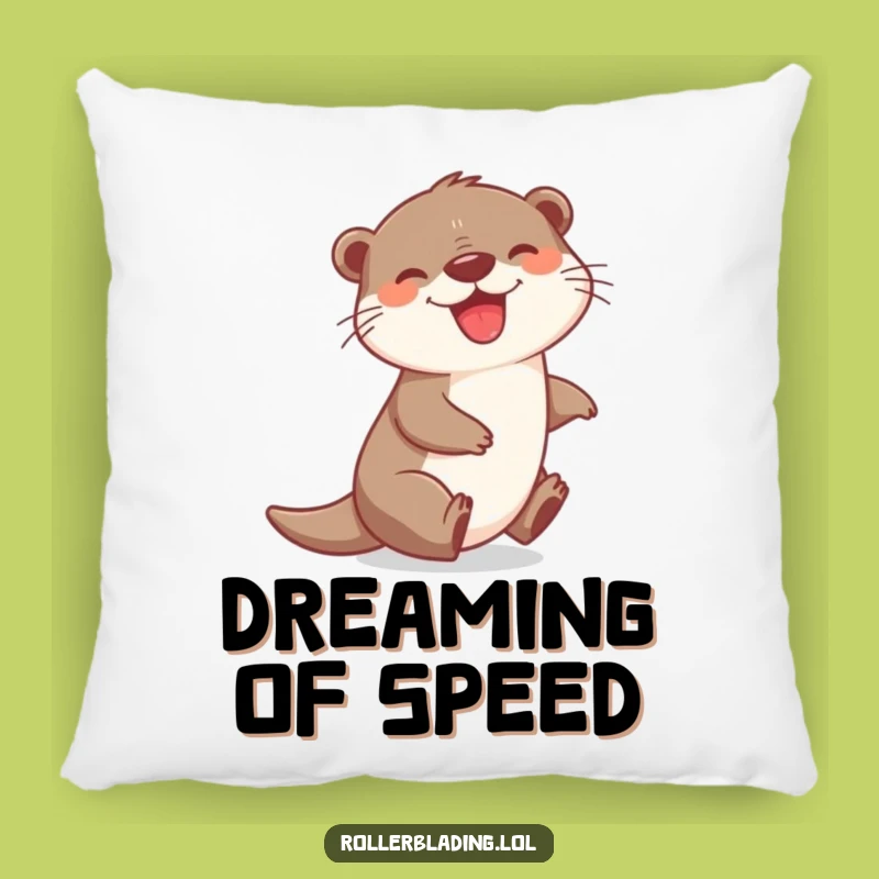 Funny Otter Grin Pillow - Cozy Humor Gift, Cheerful Accent Cushion