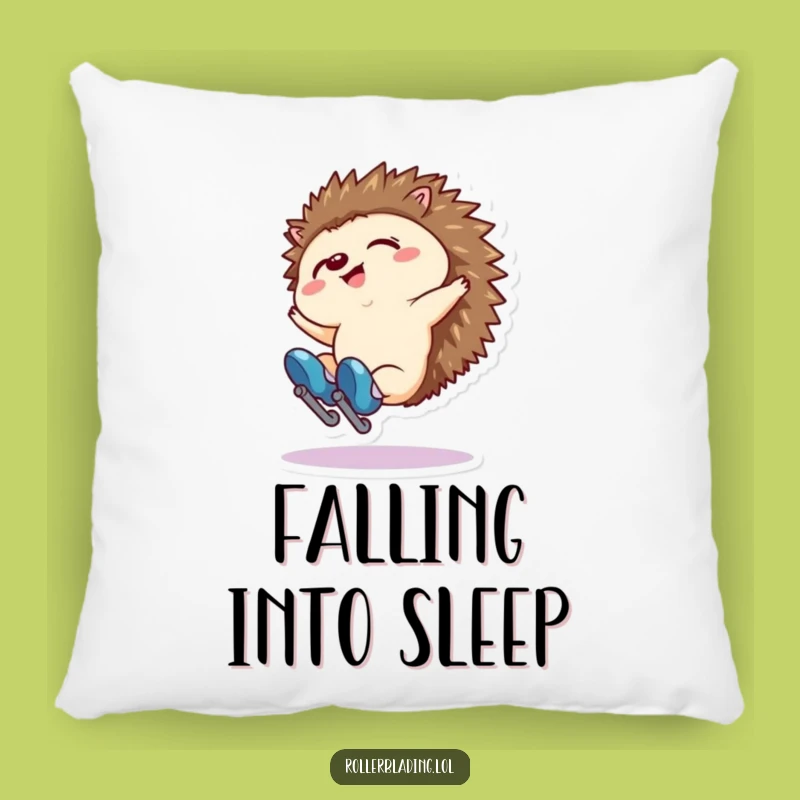 Funny Hedgehog Fall Pillow: Soft Stumbles, Perfect Gift for Cozy Laughs