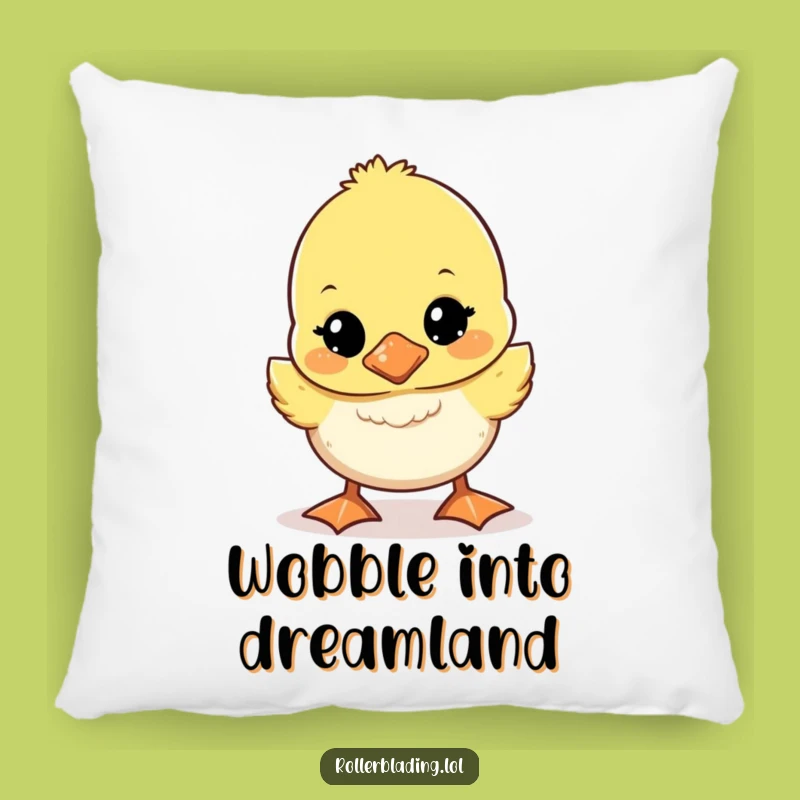 Funny Wobbly Duckling Pillow: Cozy Comfort with Adorable Clumsiness