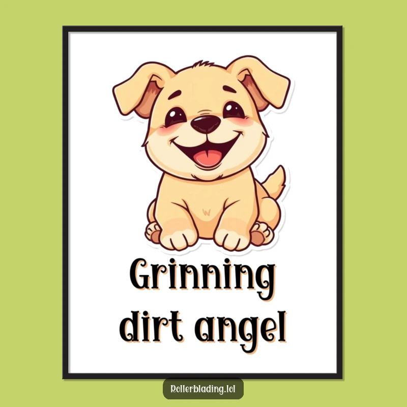 Funny Pup Digital Art - Frame Your Hilarious Dog Lover Gift