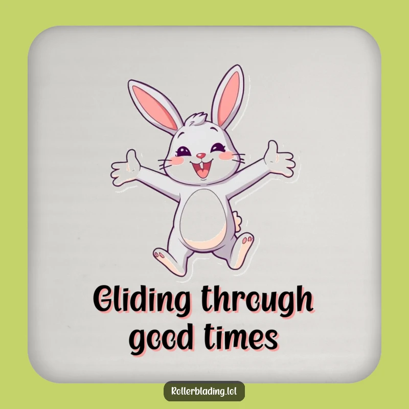 Funny Bunny Paraglider Coasters: Joyful Protection for Tables