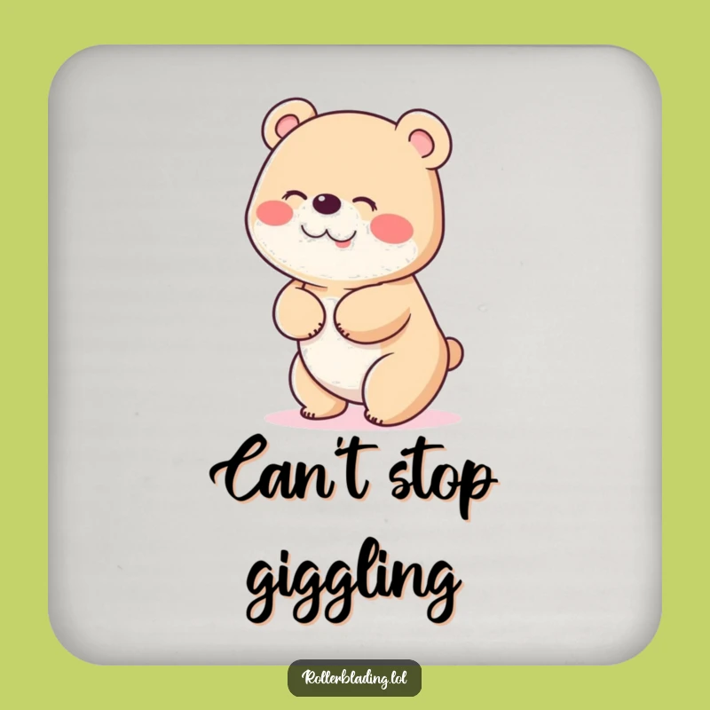 Funny Giggling Bear Coaster: Protect Surfaces with Hilarious Charm