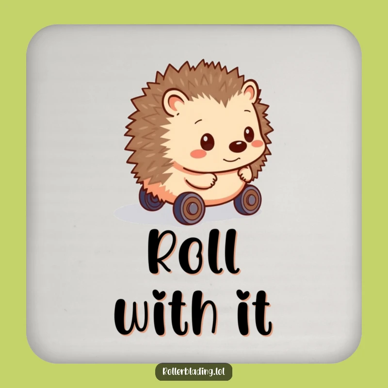 Funny Hedgehog Coaster: Protect Surfaces with Cautious Charm, Funny Gift