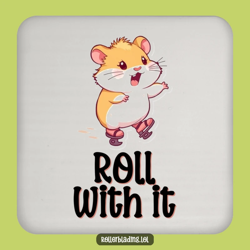 Funny Skating Hamster Coasters: Protect Surfaces with This Hilarious Joyful Decor