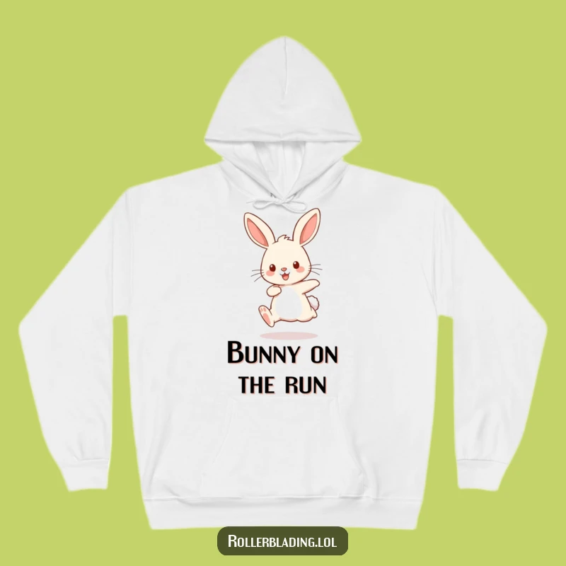 Funny Rabbit Jogging Hoodie - Cozy Bouncing Legs Sweatshirt, Gift