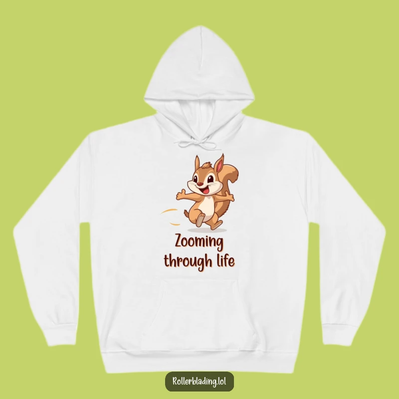 Funny Squirrel Speedster Hoodie: Stay Warm and Motivated with This Hilarious Active Wear