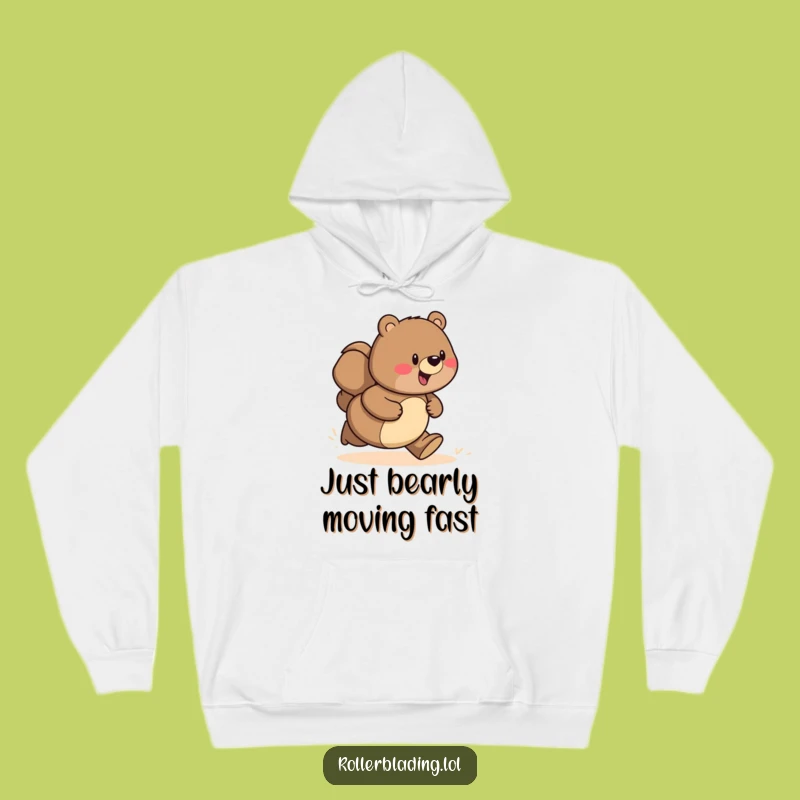 Funny Bear Speeding Hoodie: Cozy Up with a Proud, Fast Friend - Great Gift