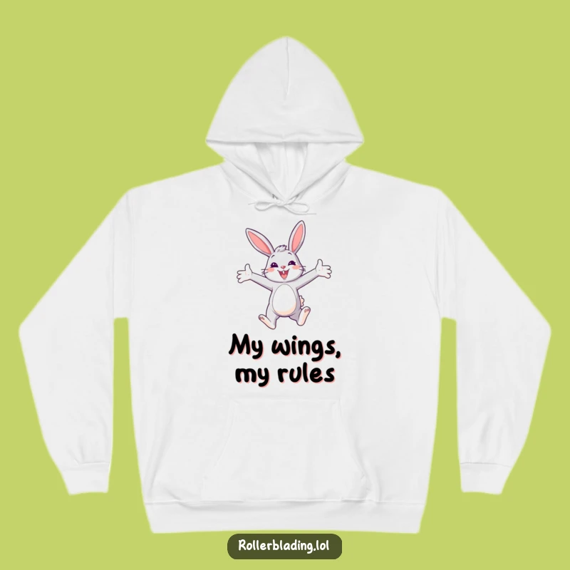 Cozy Funny Bunny Paraglider Hoodie: Embrace Your Joyful Flight