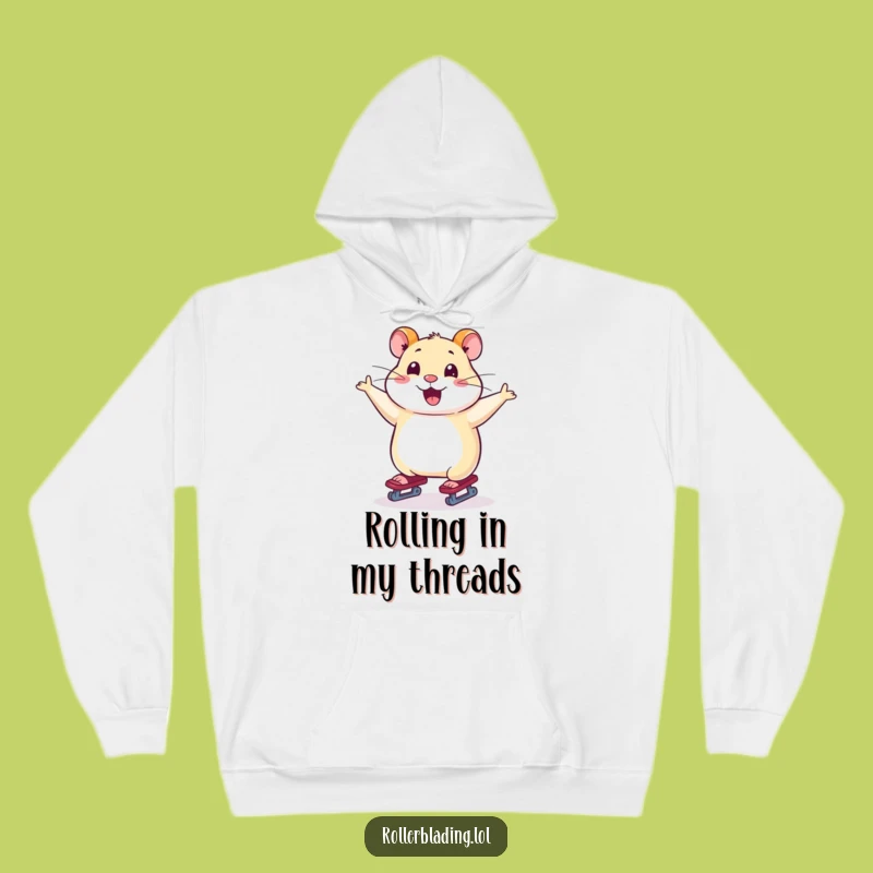 Funny Hamster Skating Hoodie: Cozy Up with a Smooth Rider - Great Gift