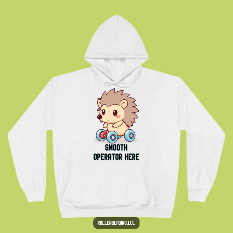 Funny Hedgehog Roller Skater Hoodie: Cozy Comfort for Smooth Cruising
