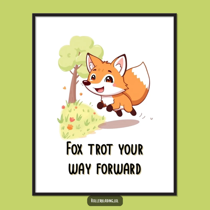 Funny Free Printable Wall Art: Speedy Fox Decor, Hilarious Downloadable Art for a Dash of Fun