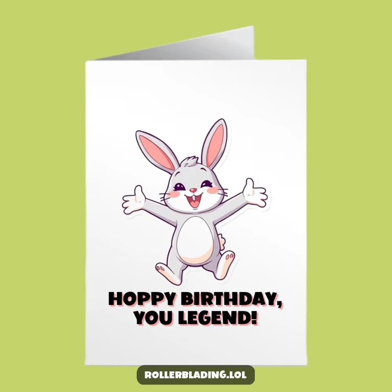 Free Printable Happy Bunny Birthday Card Funny Downloadable Gift