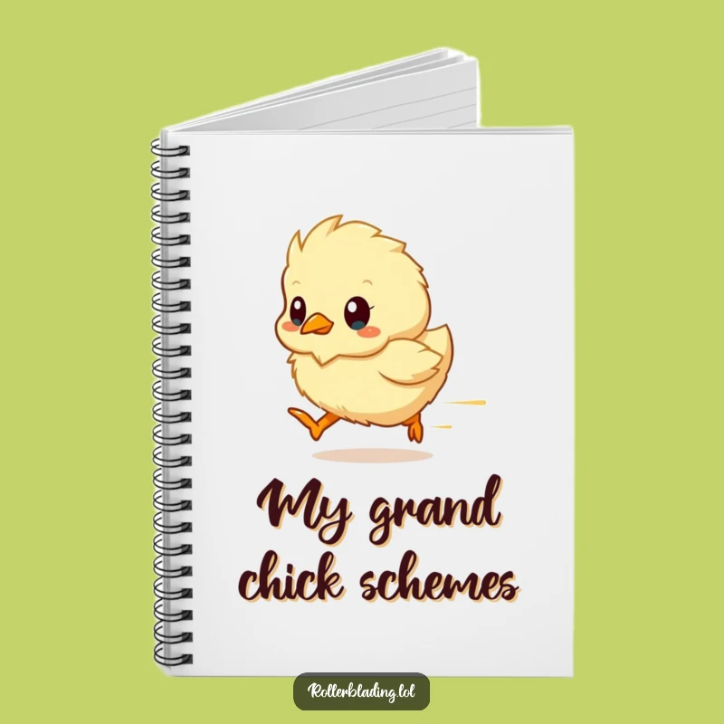 Funny Chick Notebook - Jot Down Ideas with Fast Cuteness Gift