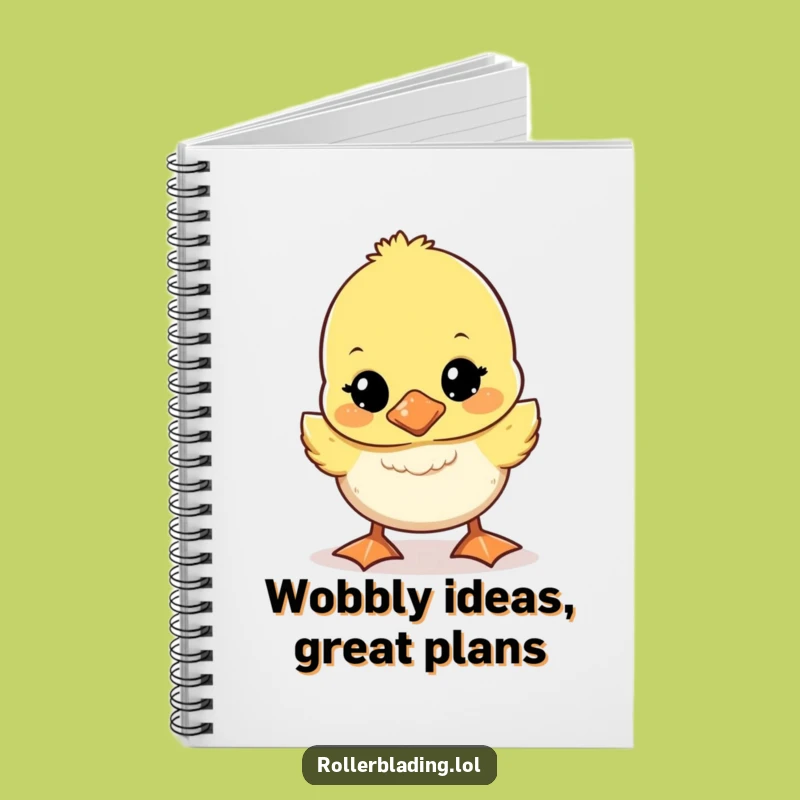Funny Wobbly Duckling Notebook: Jot Down Notes with Adorable Flair