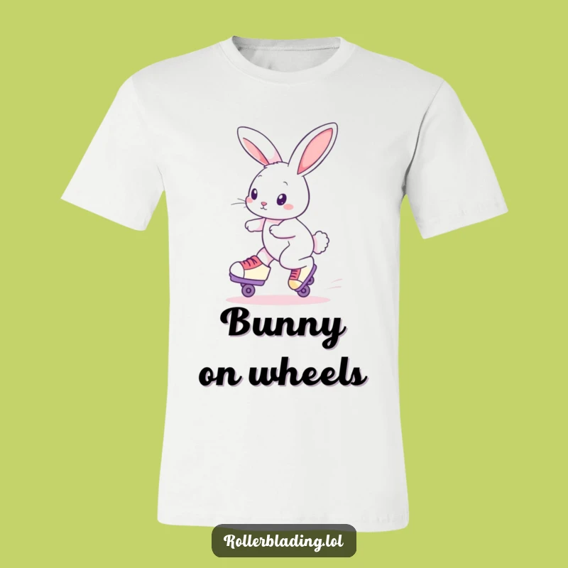 Funny Roller Skating Rabbit T-Shirt: Curious Bunny's Smooth Moves, The Ultimate Funny Gift