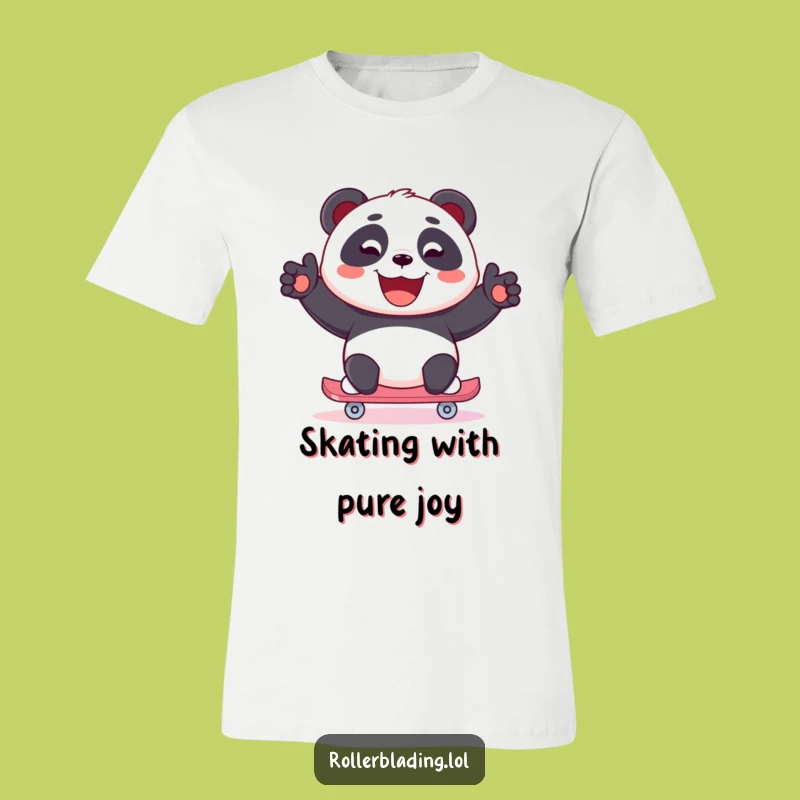 Funny Panda T-Shirt: Beaming Smile Skater, Joyful & Fun Gift