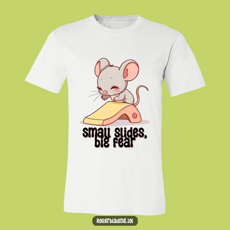 Funny Shy Mouse Sliding Shirt - Cautious Pet Tee, Gift