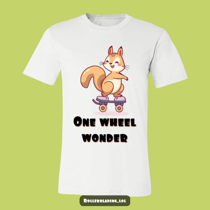 Funny Squirrel Roller Skate T-Shirt: Cheerful Balance King, Ultimate Funny Gift