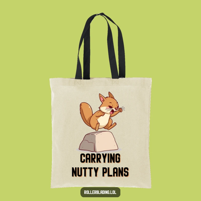 Funny Squirrel Goal Tote Bag - Motivational Carry-All, Ambitious Gift