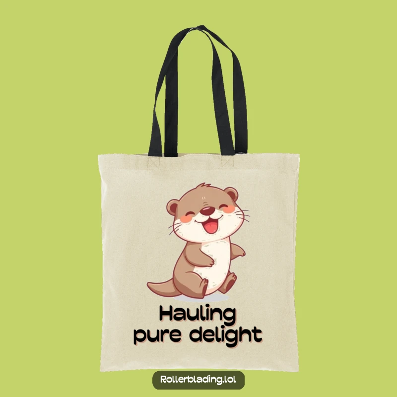 Funny Otter Adventure Tote Bag - Cheerful Gift, Everyday Carry-All